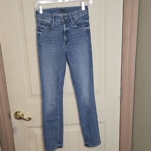 MOTHER Women's Skinny Jeans in Classic Blue